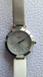 Ceas DKNY, ORIGINAL, curea alba, piele