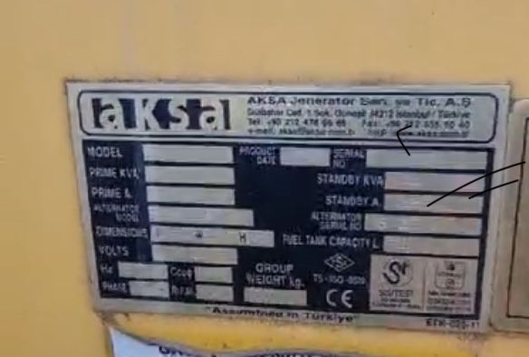 Генератор AKSA дизельный на запчасти или целиком