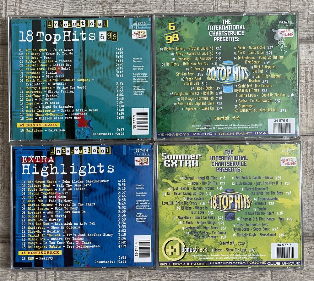 Lot 16 cd-uri originale compilatii anii 90