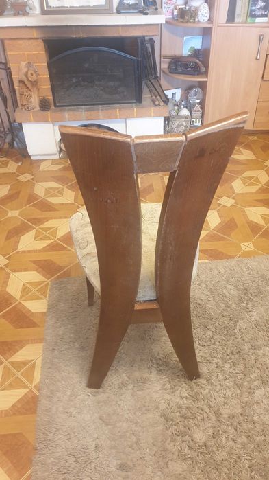 Дървени трапезни столове - масив 5 броя