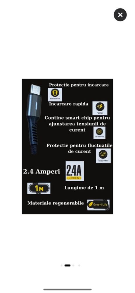 Cablu de incarcare type C premium