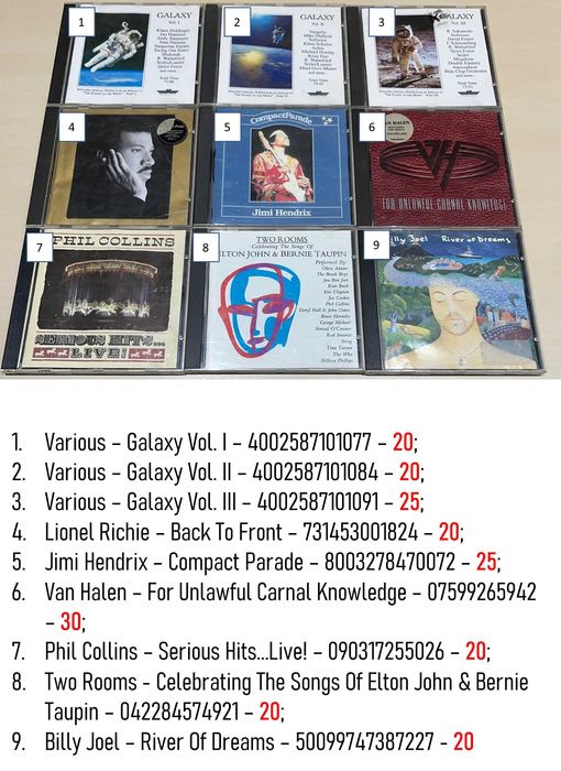 CD-uri originale, editii vest, verificate discogs - 9 vândute