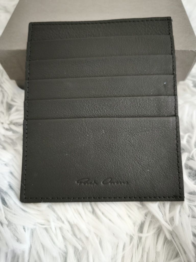 RICK OWENS кожен кардхолдър с кутия НОВ