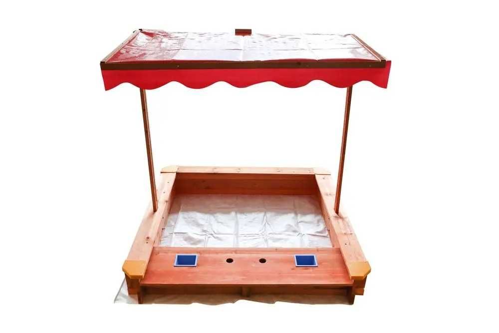 Spatiu Cutie Lada de Nisip cu Acoperis 118x118x118 cm, NOUA 599 Lei