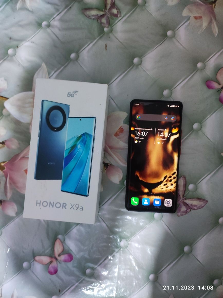 Honor x9a 6+5/128gb yangi tel 1 oy xam bomadi tel idyal