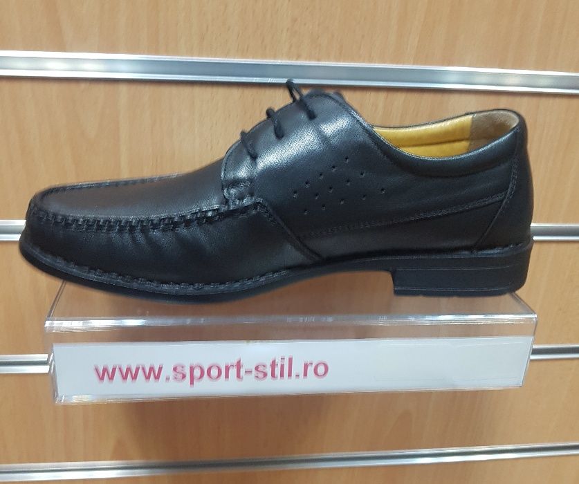 pantofi din piele naturala Dr.Jells cod. B061-162SIYAH