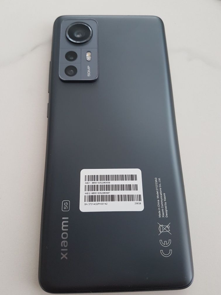 Xiaomi 12x gray 256gb ram 8gb Nou
