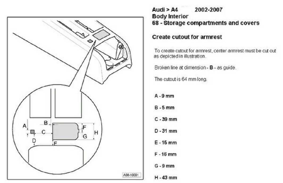 Cotieră pentru Audi A4 B6 B7 (11.2000-06.2008) marca aVr