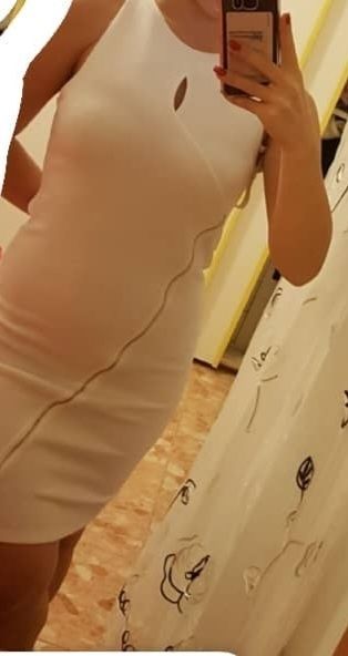 Rochie alba de ptrecere