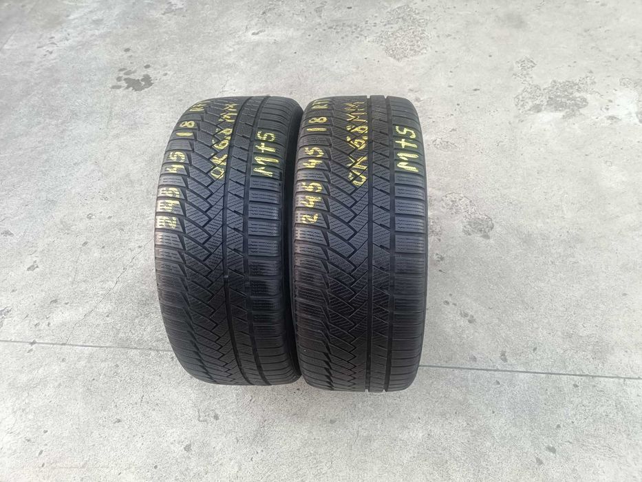 Doua anvelope iarna 245 45 18 Continental WinterContact TS850 run flat