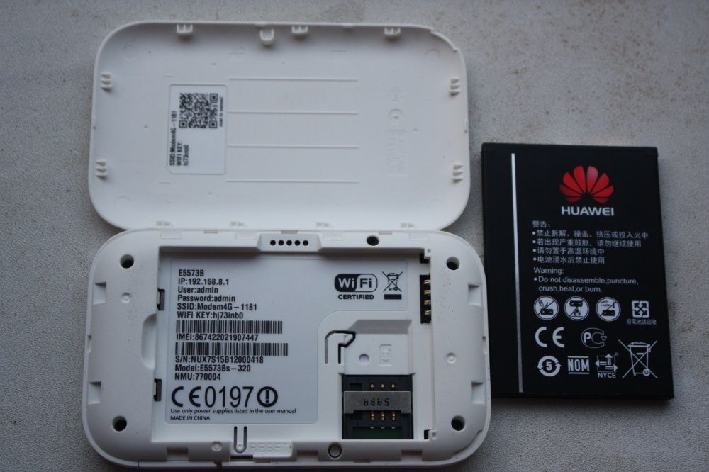 Router 4G portabil HUAWEI cu SIM decodat presetat rds-vodaf-orange-tlk