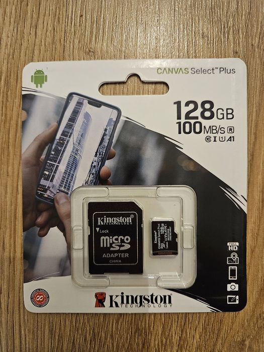 Card de Memorie MicroSDXC Kingston, 128GB, Select Plus, Clasa 10 UHS-I
