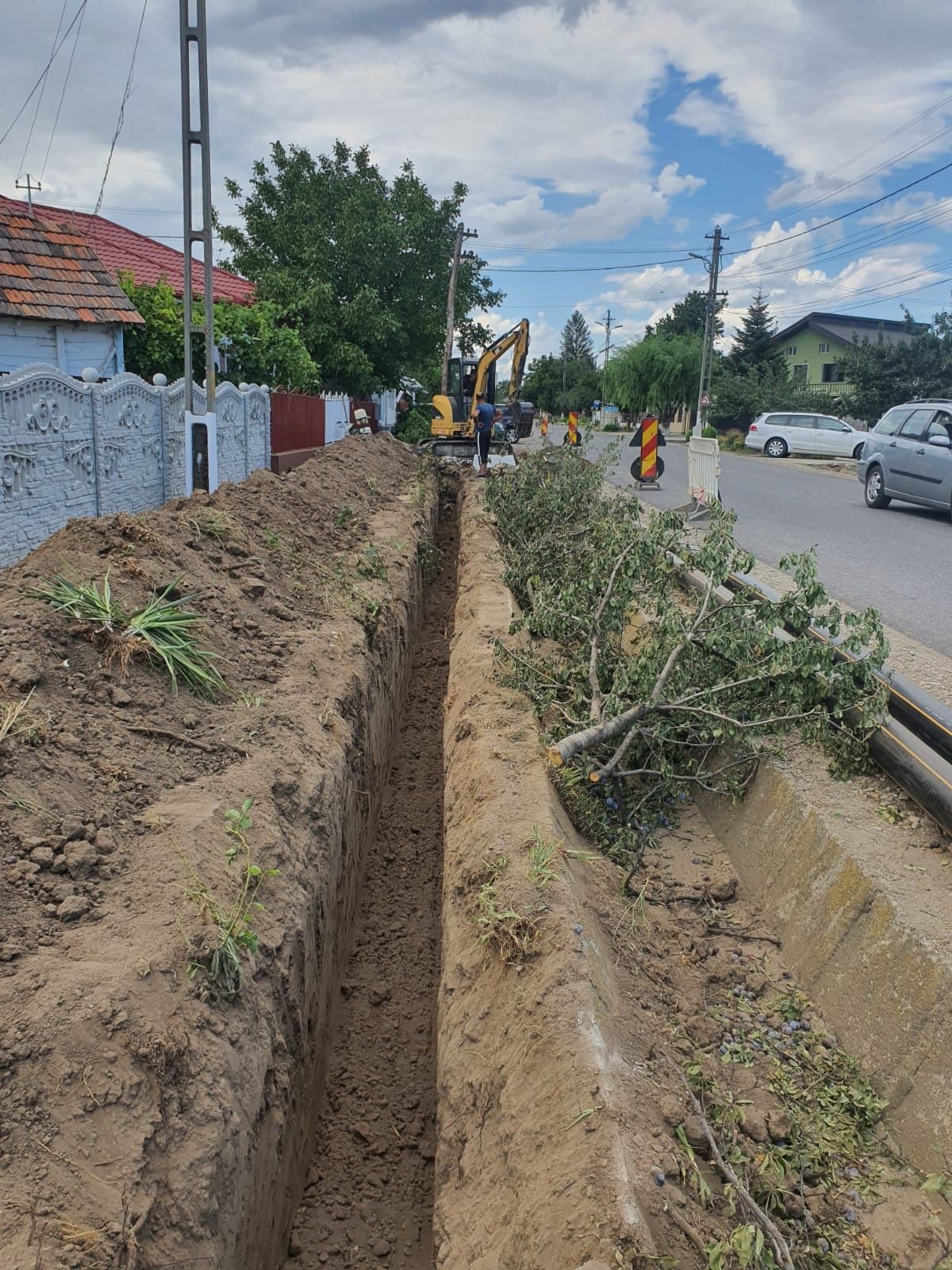 Santuri fundatie sapatura inchiriez Miniexcavator BobCat Excavator