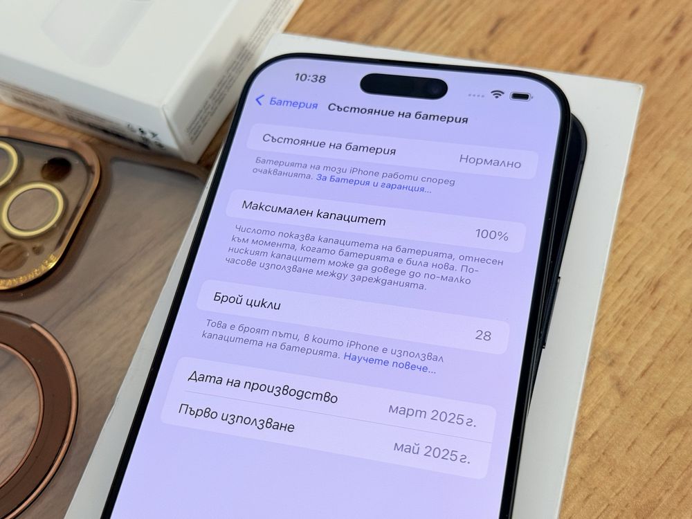 iPhone 16 Pro Max 28 зареждания!!!