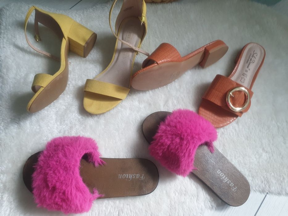 sandale galbene piele papuci orange piele papuci blana roz 38