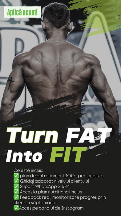 Antrenor fitness 1:1 / online coaching