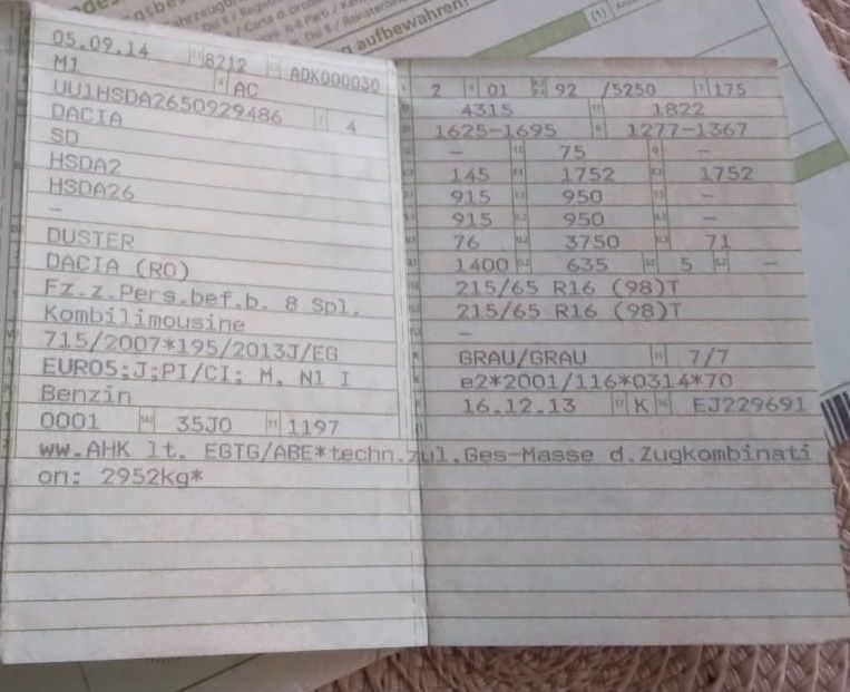 Dacia Duster Import Germania impecabila