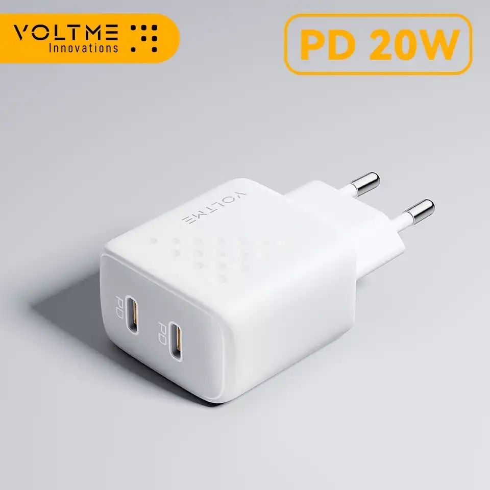 Incarcator VOLTME, 20W, 2xUSB-C