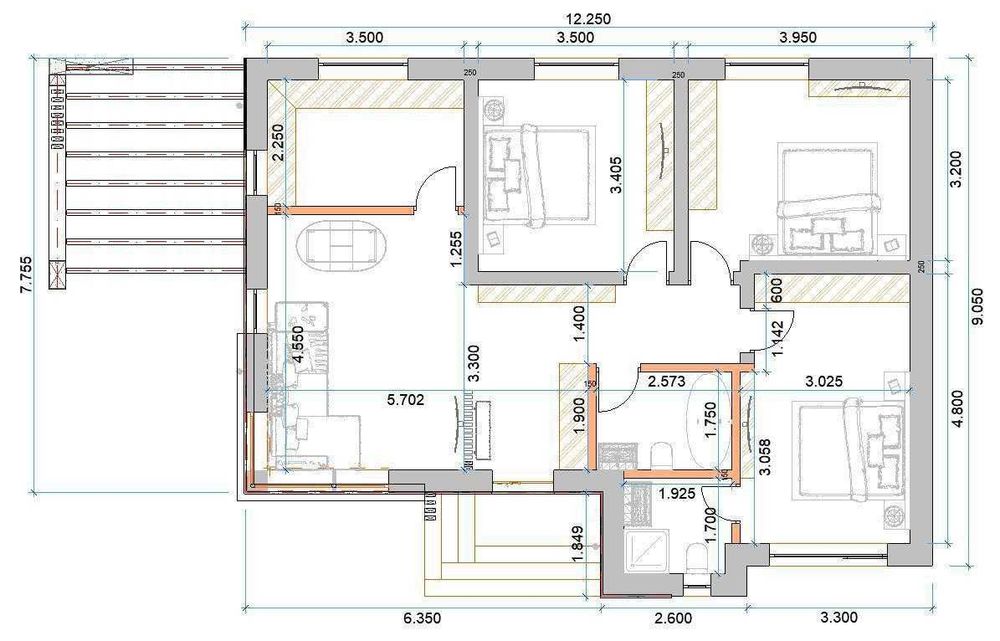 Case TiP PARTER cu 4 camere in Trivale | Teren 465 mp | TVA inclus