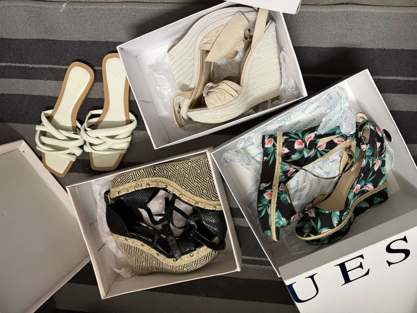 Оригинални guess обувки, aldo , платформи 38