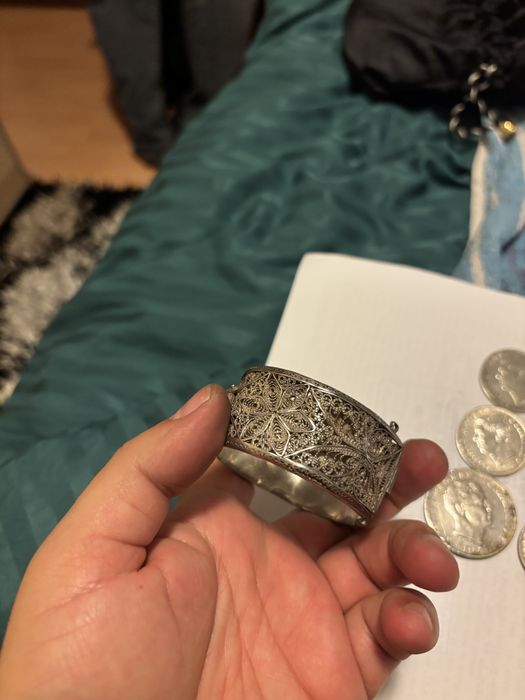 Bratara de argint si barza de argint