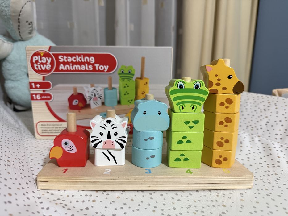 Дървен сортер / пъзел / низанка