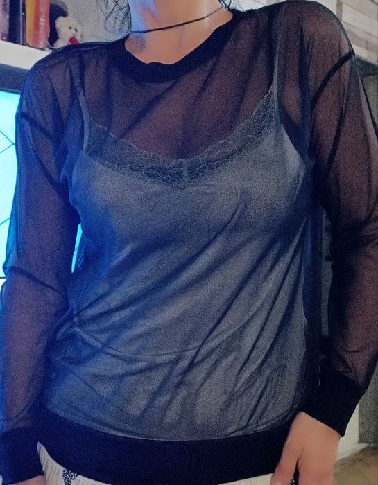 ZARA-уникална блуза тюл за празниците!