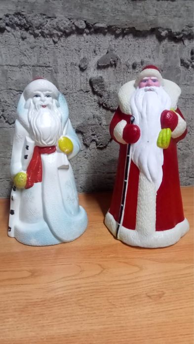 Советские ватные фигурки Дед Мороз — винтаж, ручная работа, редкость