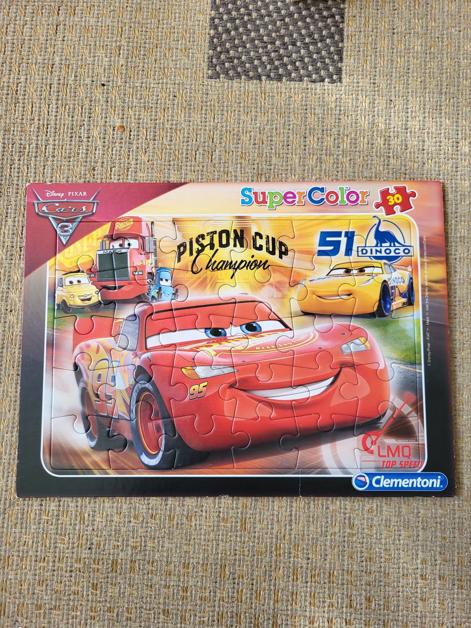 Puzzle Clementoni cu Fulger McQueen din Cars 30 de piese