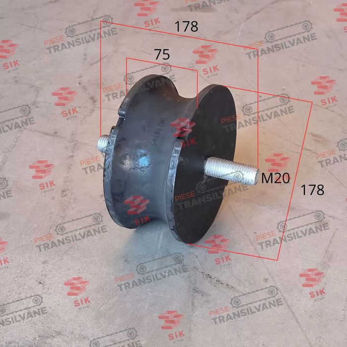Tampon amortizor cauciuc pentru cilindru compactor Bomag BW190AD-4 etc