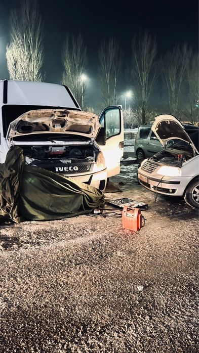 Отогрев фуры Машка бустер ДИАГНОСТИКА грузовых спецтехника прикурить