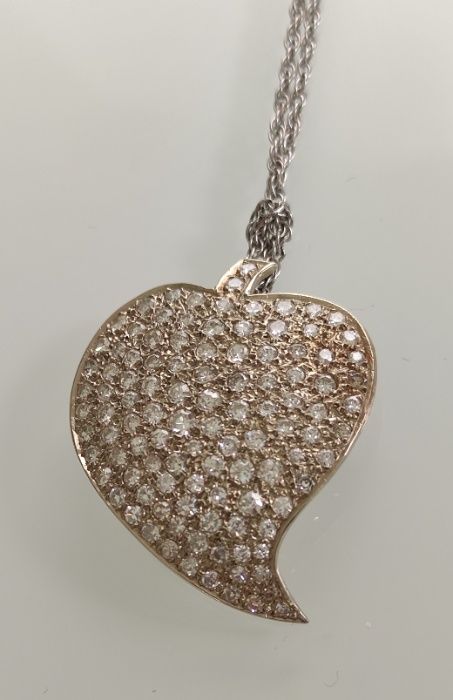 Colier aur 14k cu diamante 3.0ct