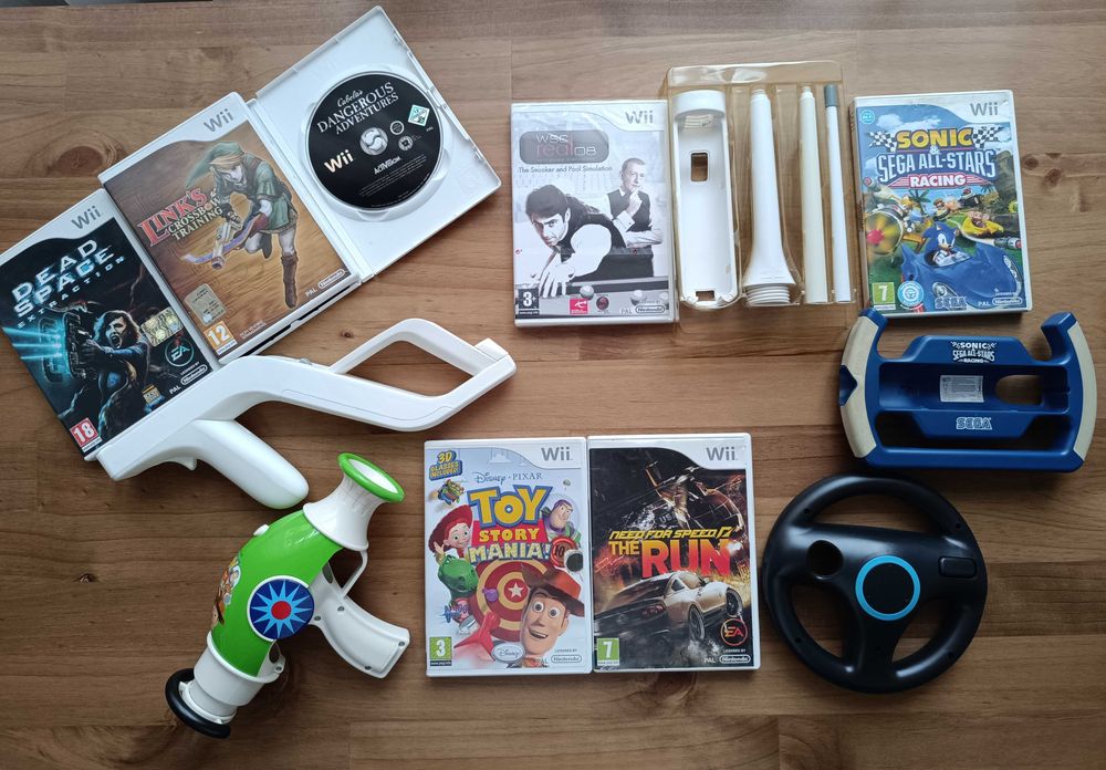 Wii Links Crossbow Training Sonic Racing Toy Story Mania NFS The Run