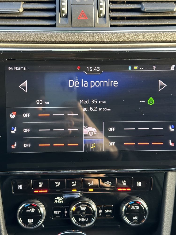 Skoda superb 2020 150cp dsg Tableta Ventilatie Virtual Cockpit Matrix