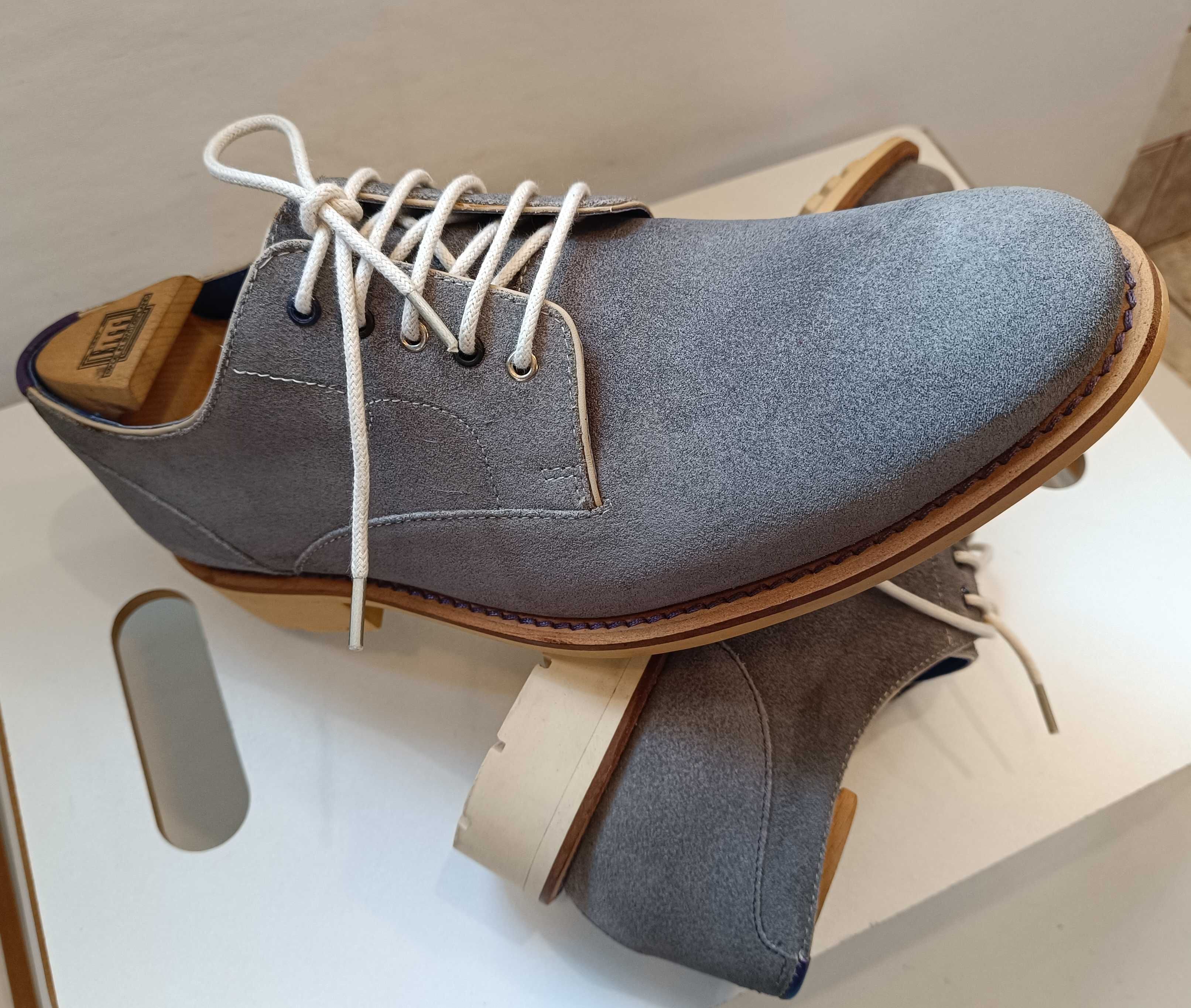 Pantofi derby 41.5 42 premium Ted Baker London NOI piele naturala moal