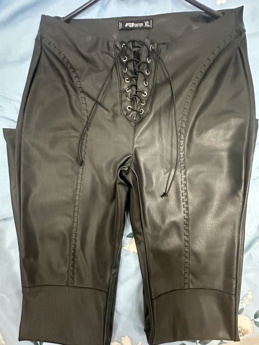 Дамски кожен панталон