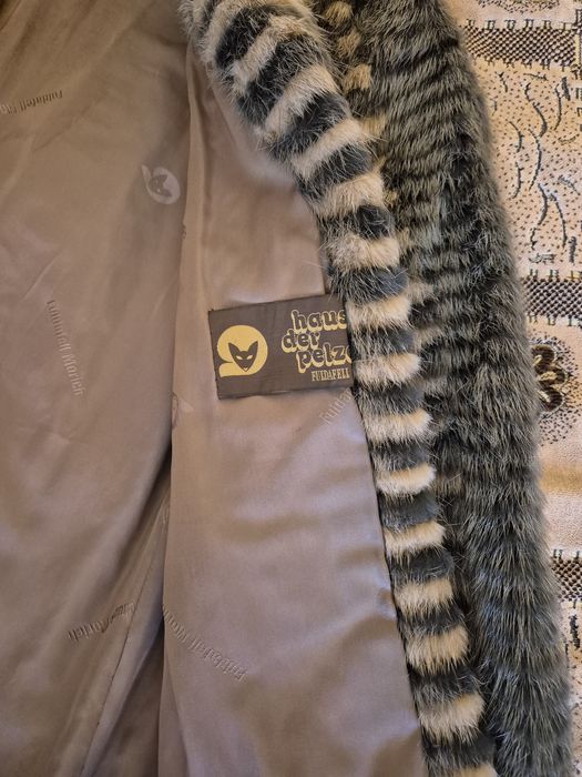 Haină din blană naturală de vulpe, Haus der Pelze, S-M, călduroasă