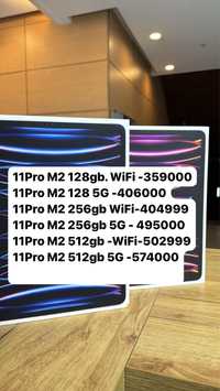 Ipad 11 pro M2 128; Ipad 11 pro wifi 256