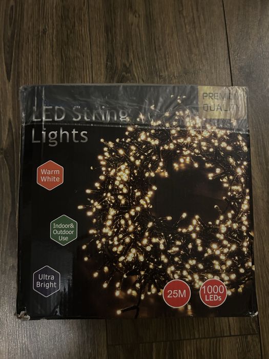 Lumini ghirlanda exterior gradina terasa