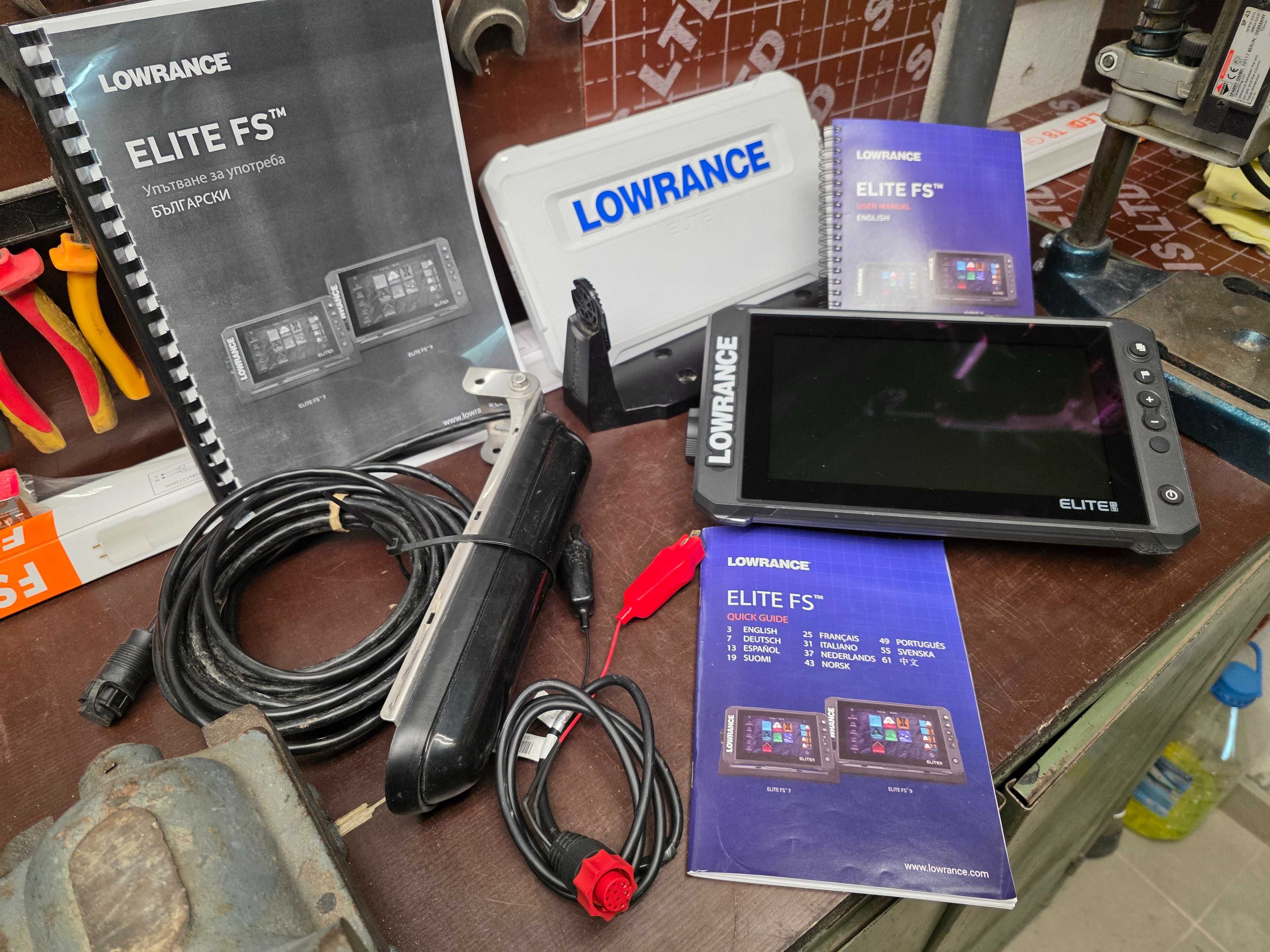 Сонар Lowrance Elite FS 9 + Сонда 3-в-1