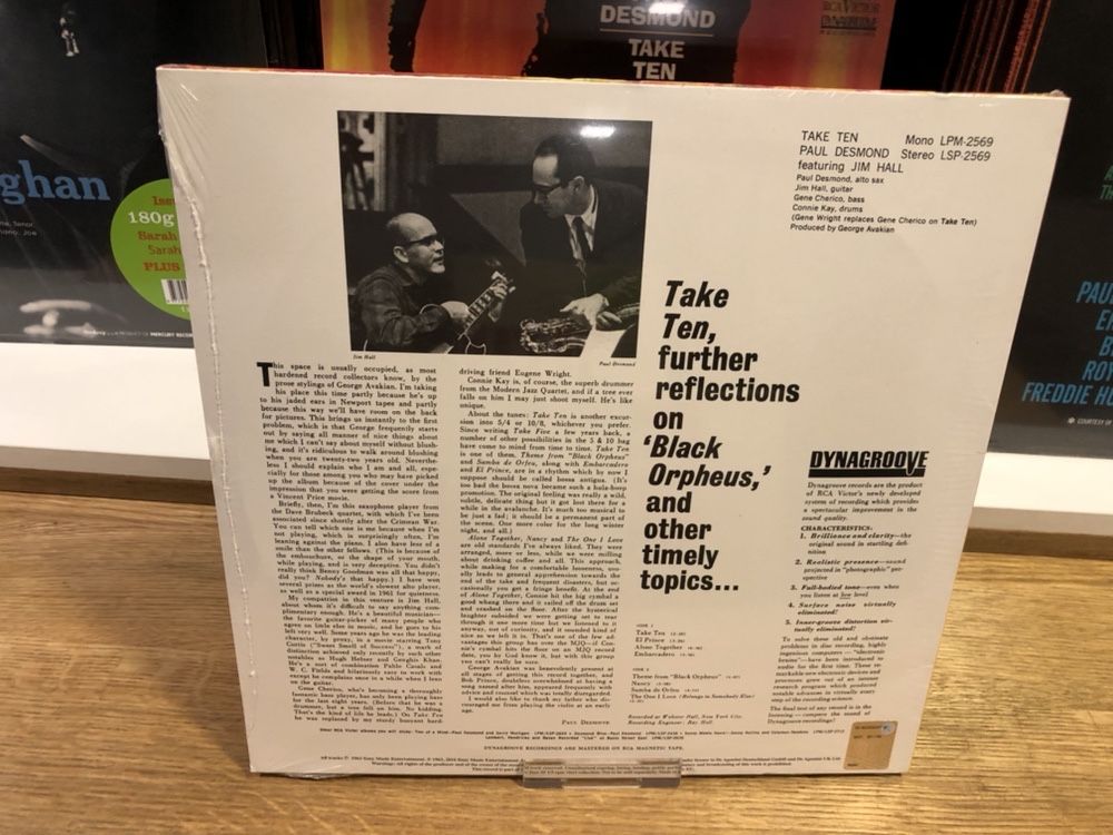 Paul Desmond - Take Ten (LP, Album, RE, 180) - Jazz Collection