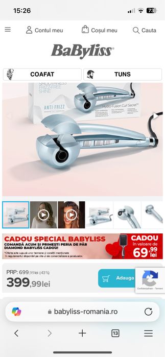 Ondulator automat babyliss