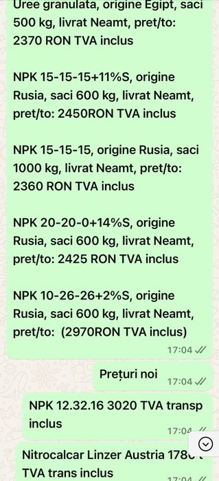 Oferta seminte porumb si floare