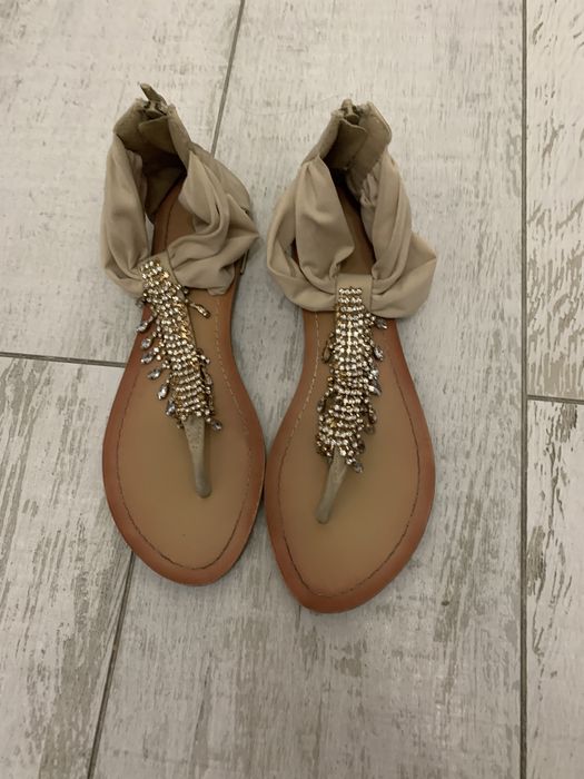 Sandale din piele naturala Otter, Musette, Only