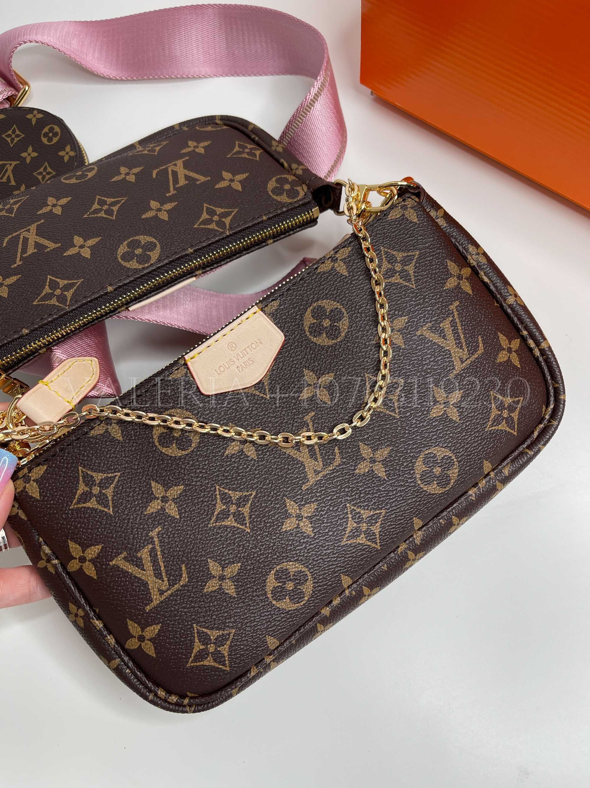 Geanta Louis Vuitton LV Multi Pochette Roz