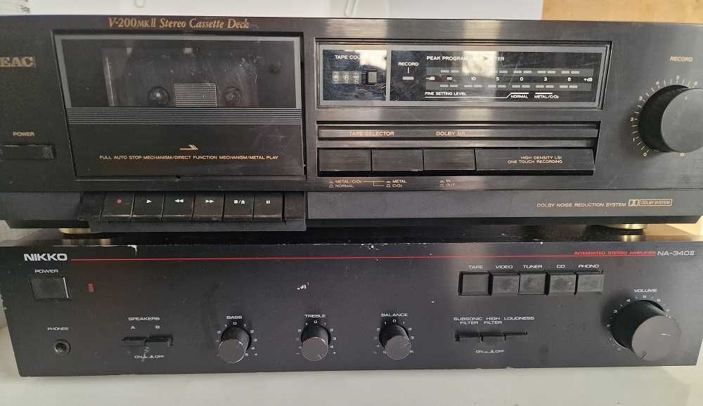 Vand amplificator NIKKO si cassetofon deck TEAC