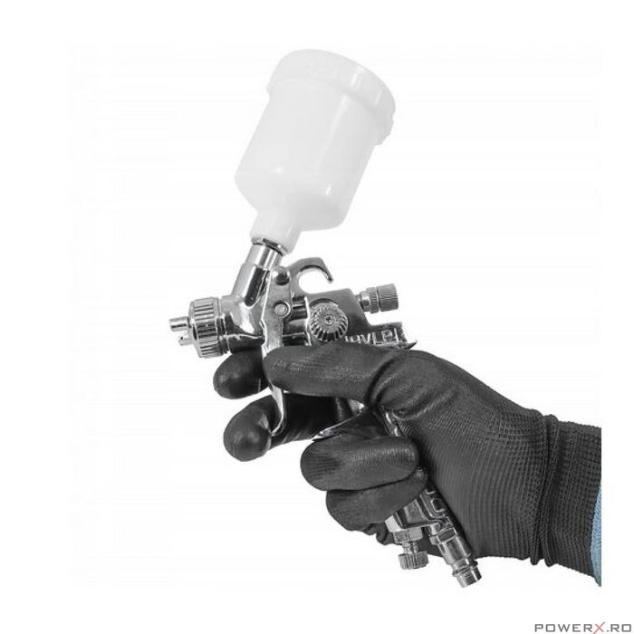 Pistol de vopsit pentru retusuri, duza 0.8mm, 125ml, prindere 1/4'',