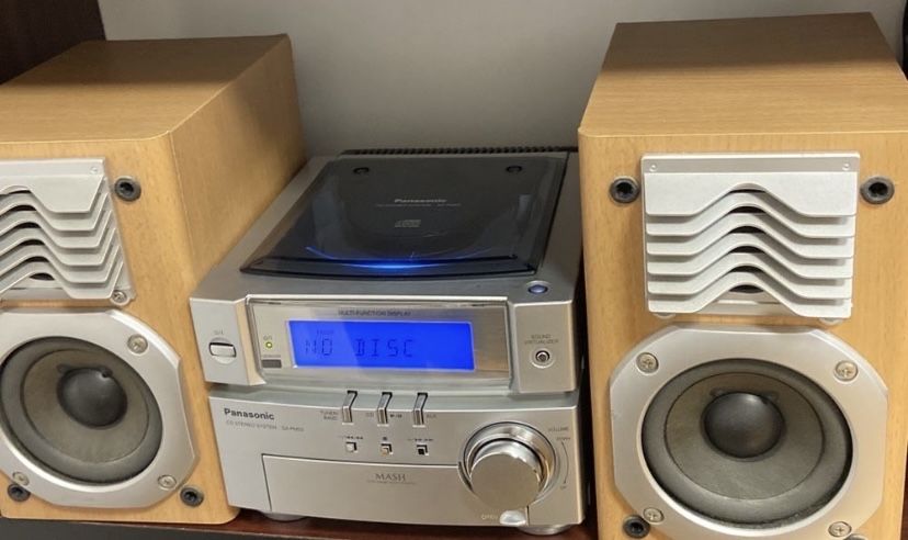 CD/Mini-Sistem audio cu boxe originale, Panasonic SA-PM03, impecabile