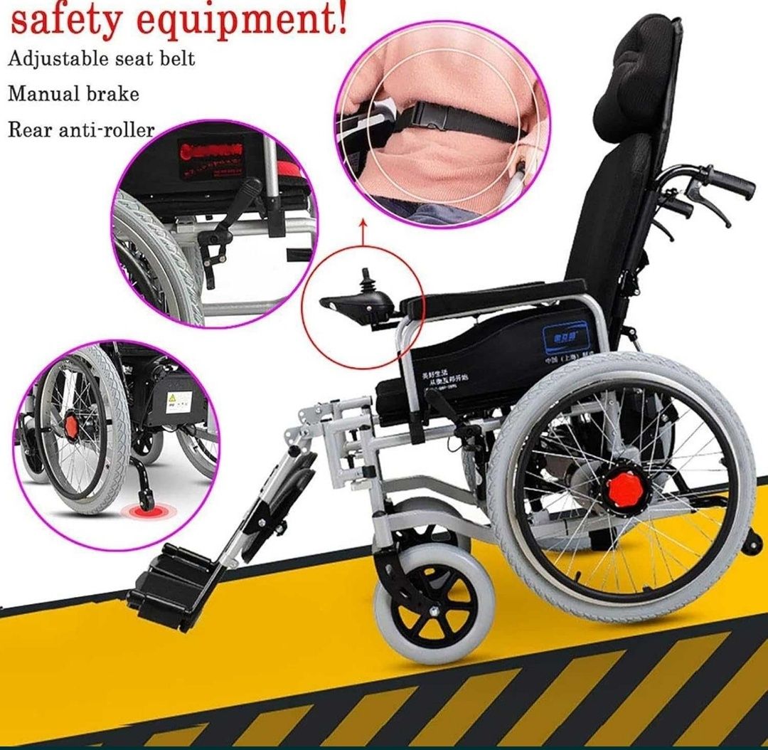 Nou Cărucior electric persoane cu dizabilități scaun cu rotile