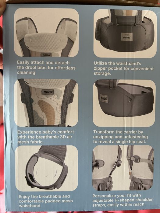 Marsupiu ergonomic penteu copii de la Mavio